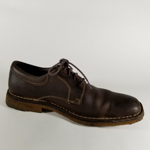 Johnston & Murphy Brown Leather Square Toe Oxfords main image 5